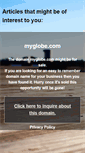 Mobile Screenshot of myglobe.com